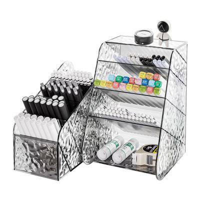 China Morden Household Sundries Organizers Makeup Organizer transparent Desktop Office supplies storage box for sale