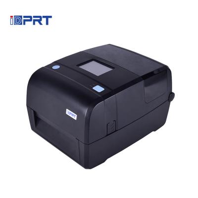 China iT4P Black Thermal Transfer Barcode Label Printer Standalone Function 3.5inch Touch Screen Desktop IDPRT for sale