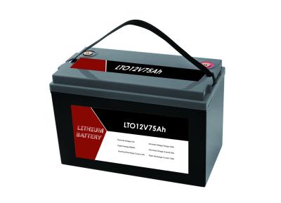 China LTO 12V 75Ah Portable Lithium Titanate Battery Pack With BMS For RV / Caravan / Boat for sale