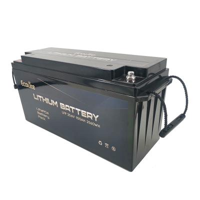 China High Density Fast Charging LifePO4 Lithium Battery 25.6V 100Ah 2560Wh for sale