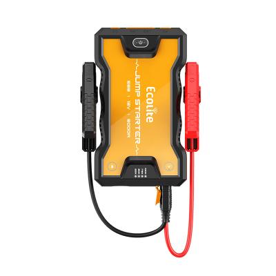 China ECOLTO Portable Lithium Ion Jump Starter Truck Ships Car Battery Jump Starter for sale