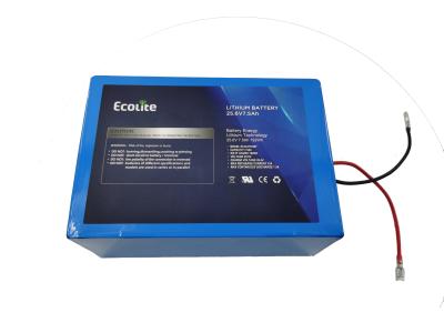 Chine 25.6V 7.5Ah LifePO4 batterie au lithium fer phosphate pour porte électrique de suivi solaire à vendre