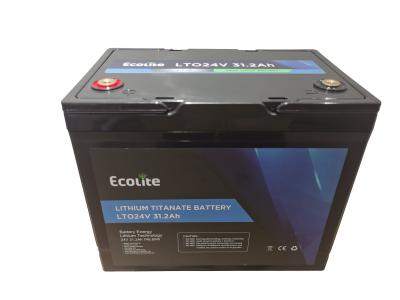 Chine Longue durée de vie Sécurité Chargement rapide Litéon LTO 24V 31,2Ah batterie au titanate de lithium à vendre