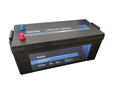 China 24V 80Ah Truck Lithium Start-stop Automotive Batteries LiFePO4 LithiumTruck Starting Cranking Battery for sale