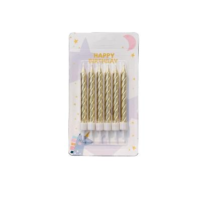 China Cheap Hot Sale Handmade Birthday Cake Magic Relighter Candles Sparkle Magic Birthday Spiral Candles for sale