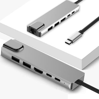 China Apply for Type C HUB Adapter, USB Type C HUB Adapter Mac Thunderbolt 6 in 1 for Macbook Pro to 4K HDMI for sale