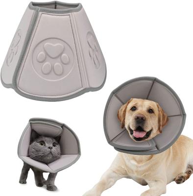 China Hot-selling Amazon Pet Stored Pet Cone Adjustable Dog Collar Recovery Cone Collar Protective Collar For After Surgery for sale