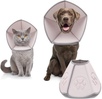 China Amazon Protective Soft Inflatable Collar Dog E-Collar Recovery Dog Recovery Neck Collar Comfortable Stocked Cone for sale