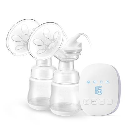 China Food Grade BPA Free Electric Milk Collector Double Breast Pump, 4 Modes 16 Levels for sale