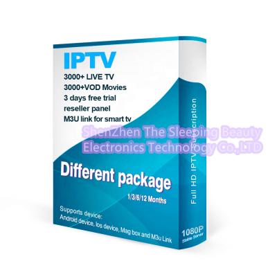 China Good Quality TV Box Smart IPTV Test Best IPTV Subscription APK Code Free Account M3U for sale