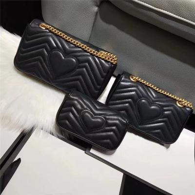 China New High Quality Designer Famous Brand Bags Leather Hot Chain Luxury Women's Tote Bag for sale