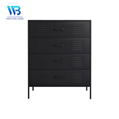 China Modern Home Metal Storage Sideboard Living Room 4 Drawer Steel Cabinets In The Philippines for sale