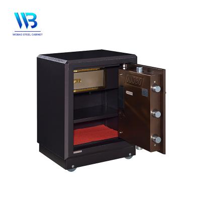 China Large Size Metal Locker Desktop Security Electronic Fireproof Jewelry Storage Steel Safe Box For Sale for sale