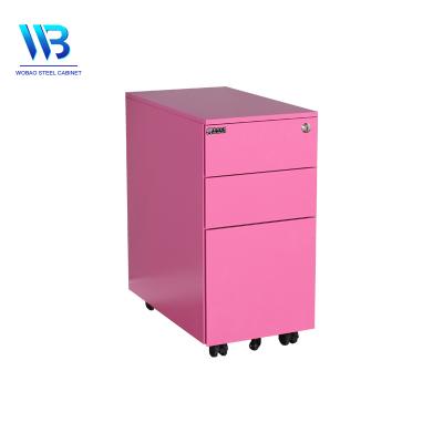 China Modern Mobile File Cabinet 3 Drawer Folder Modern Office Equipment A4 Mobile Office Cheap Steel File Cabinet for sale