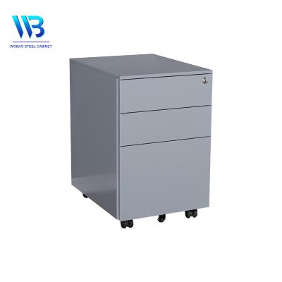 China Modern Equipment Office Furniture 3 Drawers Steel Cabinet Movable Pedestal Under Desk for sale