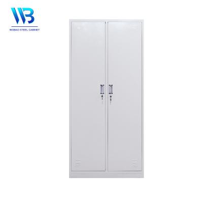 China Convertible 2 Door Flip Up Waterproof Staff Work Clothes Storage Lockers Steel Wardrobe for sale