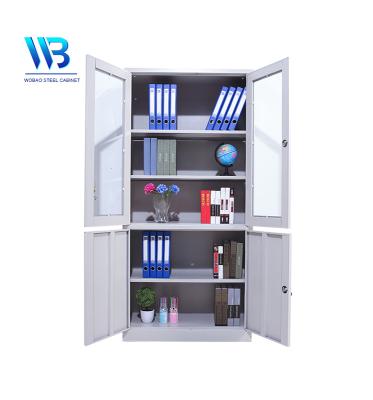 China (Size)Adjustable 2 Double Door Swing Steel Office Furniture Metal Filing Cabinets For Sale for sale