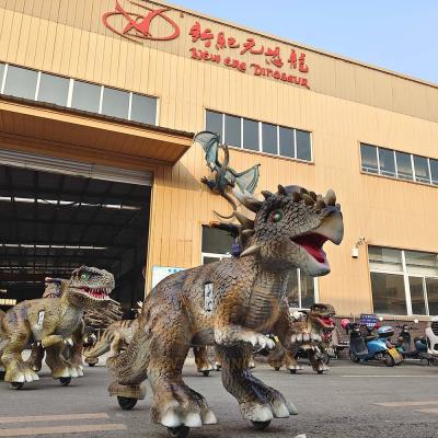 China Shopping Mall Animatronic Dinosaur Ride Remote Control Ride on Dinosaur for Kids for sale