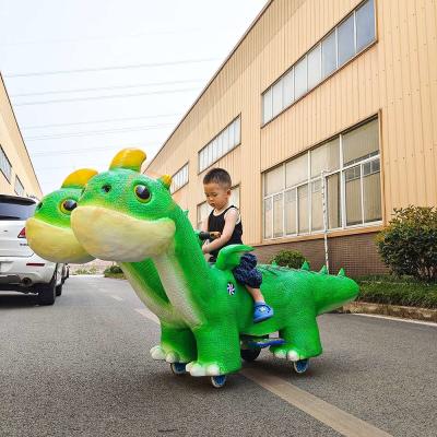 China Simulation Animatronic Dinosaur Ride , Walking Remote Control Dinosaur for sale