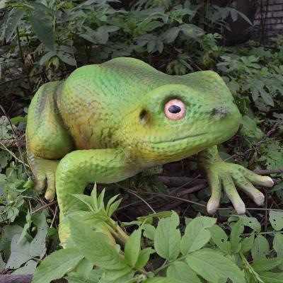 China Künstlicher realistischer Animatronischer Frosch Wetterfest für Park / Museum zu verkaufen