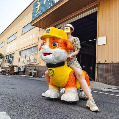 China Realistic Customization Animal Electric Dog Ride for Amusement Park for sale