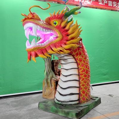 China Animatronische realistische Chinese elektrische draakrit zeer interactief Te koop