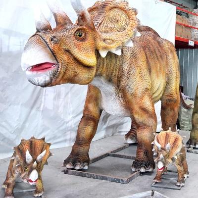 China Robotic Dino Park Animatronic Dinosaur / Animatronic Triceratops Dinosaur for sale