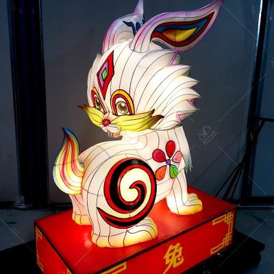 China Festival Light Show Colorful Chinese Animal Lanterns Outdoor for sale