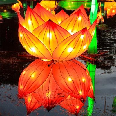 China Exhibition Chinese Flower Lantern Arts Mechanical Design / Graphic Design for sale