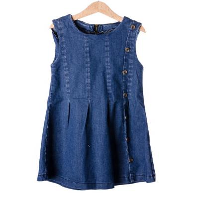 China Sustainable Custom Babies Dress Latest Design New Style Formal Baby Jeans Dress for sale