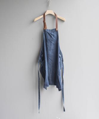 China Combination Work Wear Custom Denim Aprons For Cleaning Women Or Man Or Unisex With Customizing Service for sale