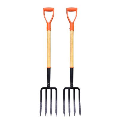 China Cardboard Wholesale 4 Teeth Steel Carbon Steel Hand Garden Planting Fork for sale