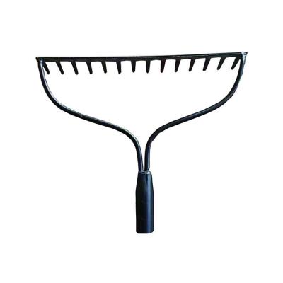 China Hot Sales Garden Rake Lightweight Professional Collect Leaves Garden Metal Grass Rake China Steel Grass Sand Garden Rakes for sale