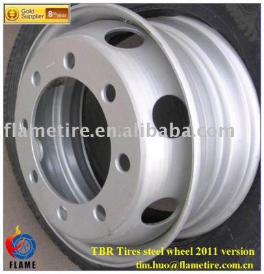 China Steel wheels/steel rims 6.00x17.5, 7.50x22.5, 8.25x22.5, 9.00x22.5 for sale