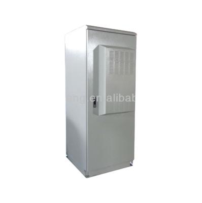 China Industrial Waterproof Galvanized Steel Sheet Telecom Outdoor Cabinet With Two Compartments And Air Conditioners SK-360 for sale