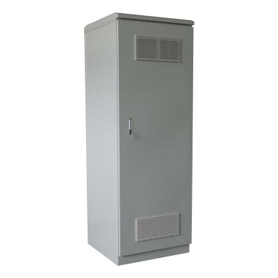 China Aluminum plate or galvanized steel outdoor cabinet with fan ventilation equipment cabinet with battery bay protection grade IP54 for sale