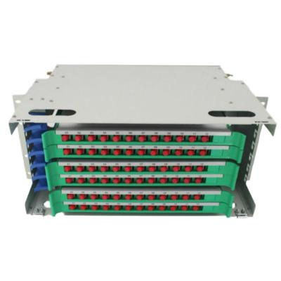 China Fiber Optic Cable 144 Core 19 Inch Rack Optical Fiber Distribution Frame (ODF) ODF-A-144 for sale