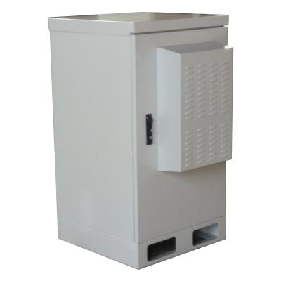 China Galvanized outdoor air conditioner cabinet/19 inch 22U rack/IP55/with steel exterior telecom for sale