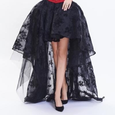 China Plus Size Punk Skirt Outlines Wedding Dresses 2020 Sexy Front And Long Back Skirts Short Maxi Latest Design Pleated Wedding Dress for sale