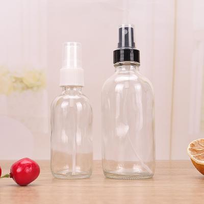 China Bulk Empty Agriculture Perfume Spray Bottle 120ml 250ml 500ml Amber Blue Clear Boston Glass With Refillable Atomizer for sale