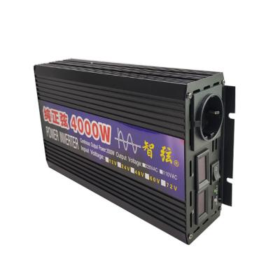 China Home appliance off grid 4000w 12v 24v 48v 60v dc to ac 220v 230v 240v rv pure sine wave power inverter for sale