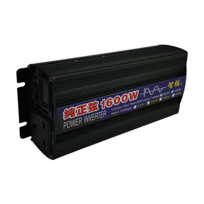 China Home Appliance 1600w 12v 24v 48v 60v dc to ac 220v 230v 60Hz Off Grid Pure Sine Wave Power Inverter for sale