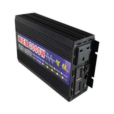 China ZHIXIAN 12v 24v power inverter 3000w dc to ac 110v 120v 220v 230v 240v 25.8*15*7.5cm for sale