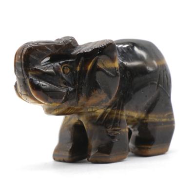 China Without Agate Elephant Agate Stone Decoration Crystal Carving Animal Crafts Wholesale for sale