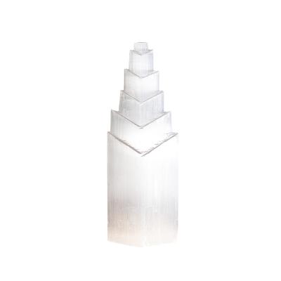 China Healing Wholesale Stone Opal Decoration Tower Stone Love Gypsum Indoor Soft Decoration for sale