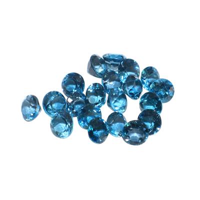 China Wholesale Natural Love Crystals For Jewelry London Kyanite Topaz Round Faceted Natural Jewelry Crystals For Inlay Jewelry for sale