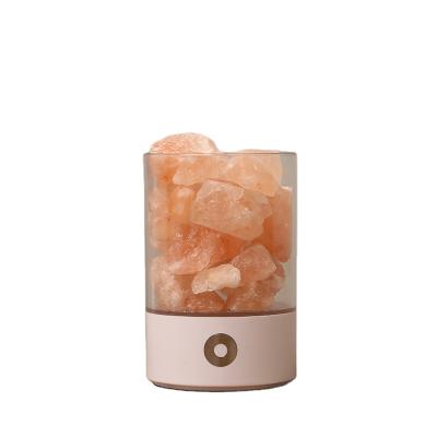 China Himalayan Salt Lamp Crystal Salt Free Creative Colorful Light USB Factory Approved Night Lamp Rose Salt Stone Lamp for sale