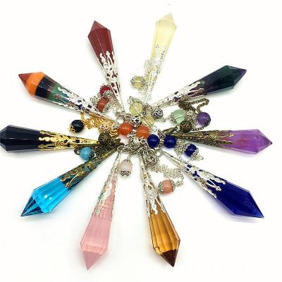 China Free Stone Wholesale High Quality Natural Crystal Energy Pendulum Stone Healing for sale