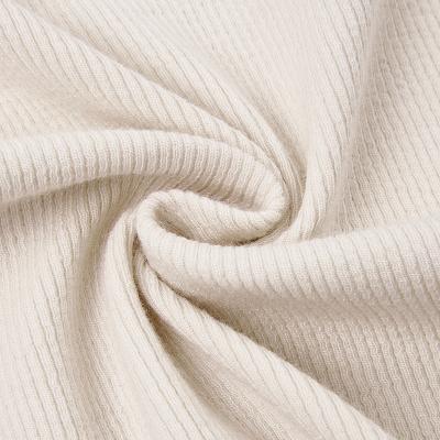 China High Quality Anti Pill Cotton 2*2 Viscose Knit Rib Fabrics 6% Spandex Stretch Fabric for sale