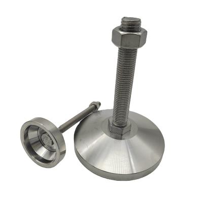 China Industrial Machine Swivel Stainless Steel 10mm Adjustable Leveling Feet Heavy Duty Industrial Articulated Levelling Feet For Furniture for sale